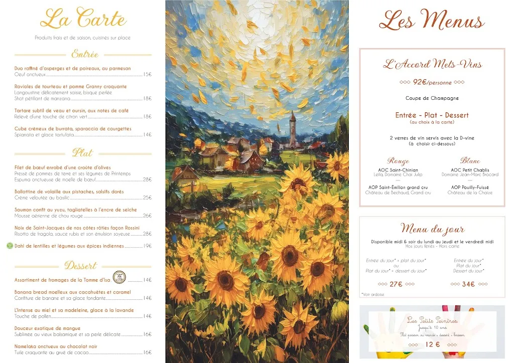 Menu_Le Relais des Peintres_Auvers-sur-Oise_immagine_1