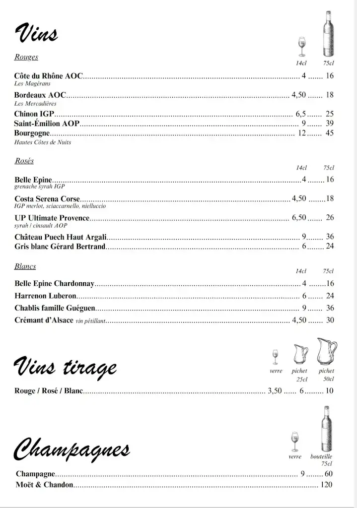 Menu_Le Café de la Paix Auvers sur Oise_Auvers-sur-Oise_image_3