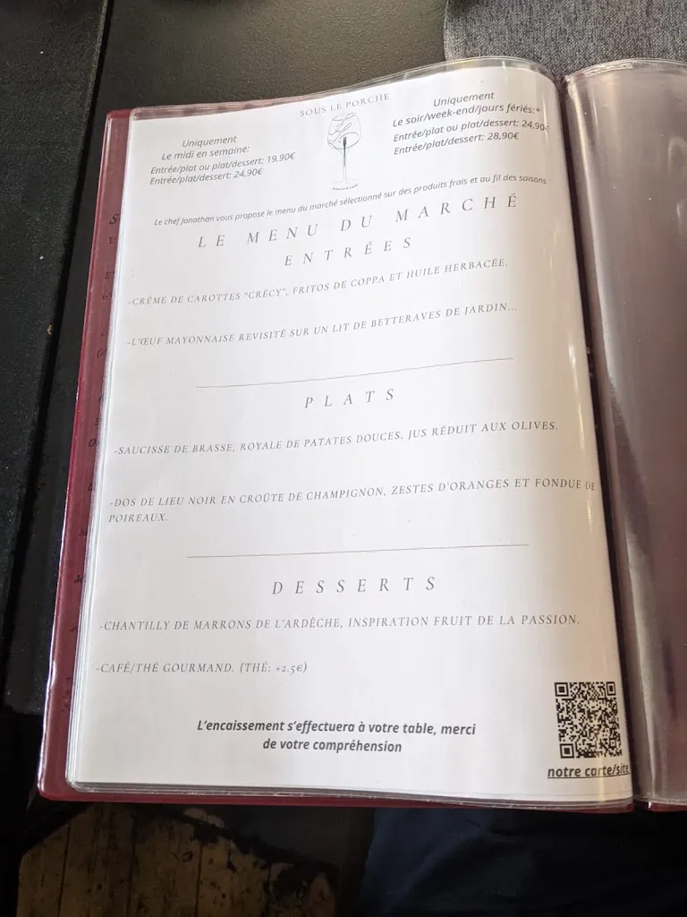 Menü_Sous le Porche_Auvers-sur-Oise_Bild_3