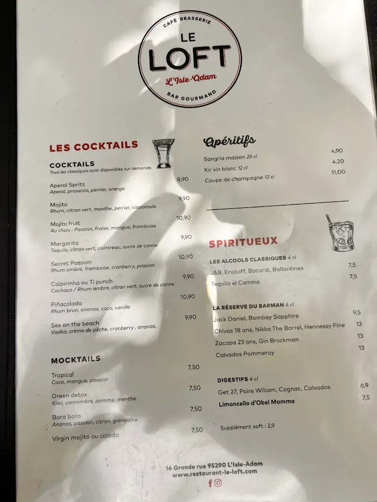 Menu_Le Loft_L'Isle-Adam_image_2