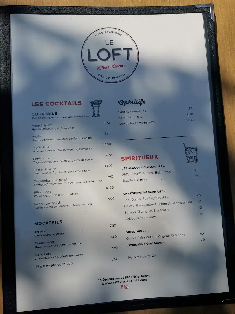 Menu_Le Loft_L'Isle-Adam_image_4