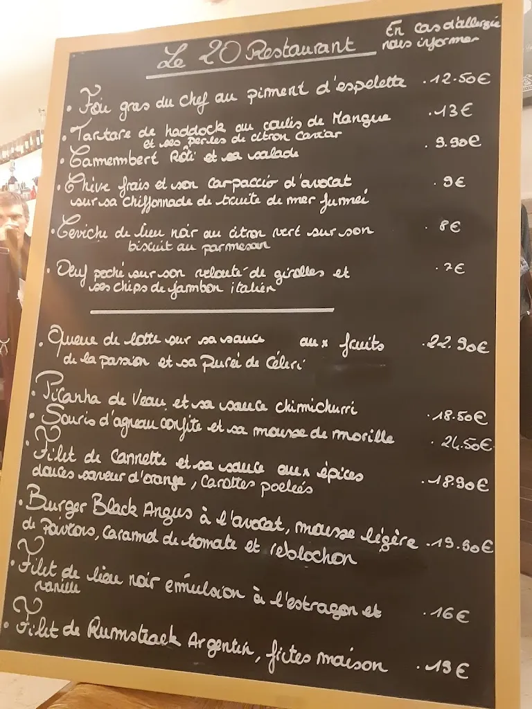 Menu_le 20 restaurant Taverny_Taverny_image_2