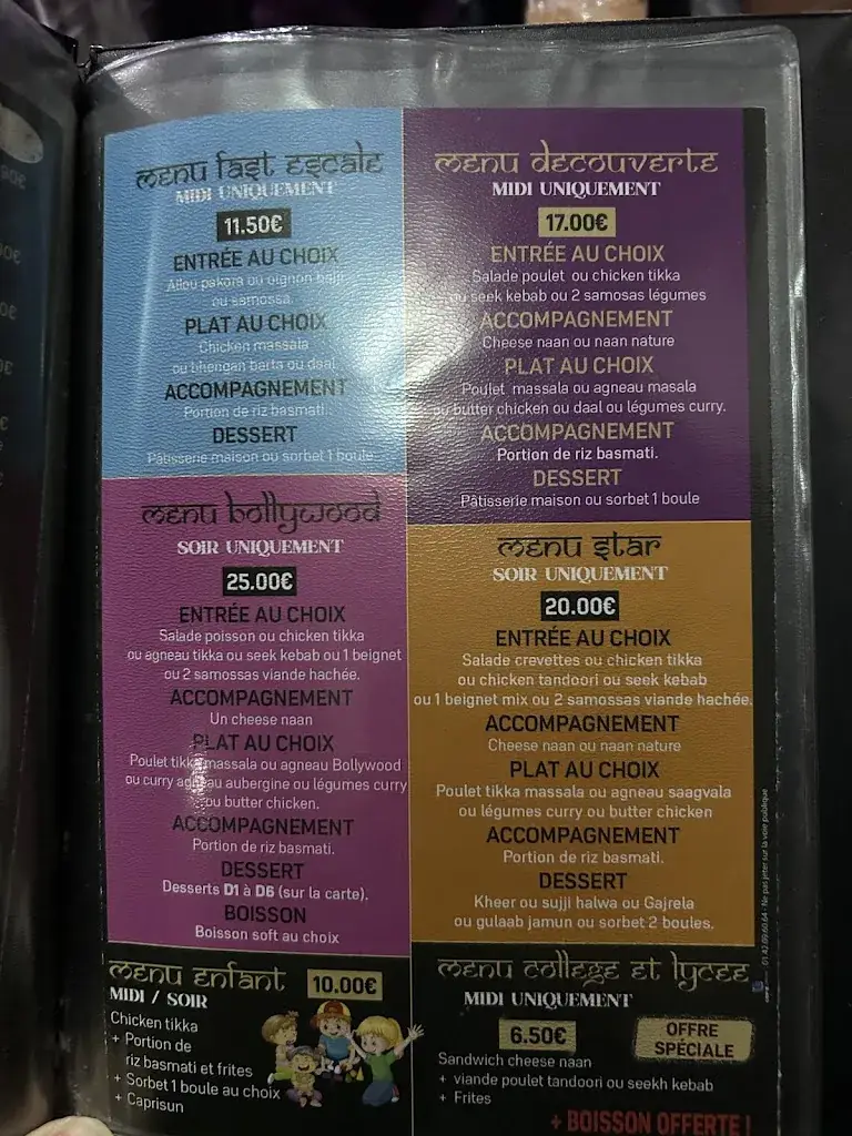 Menü_Escale bollywood_Persan_Bild_3