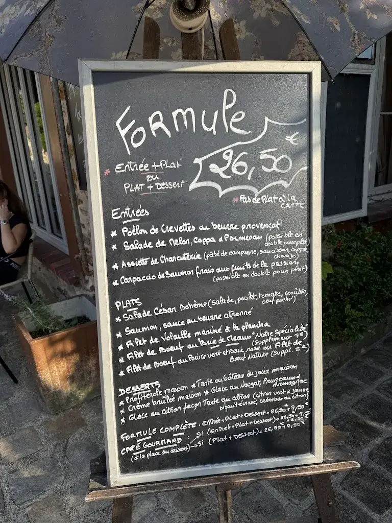 Menu_La Bohème_Barbizon_image_1