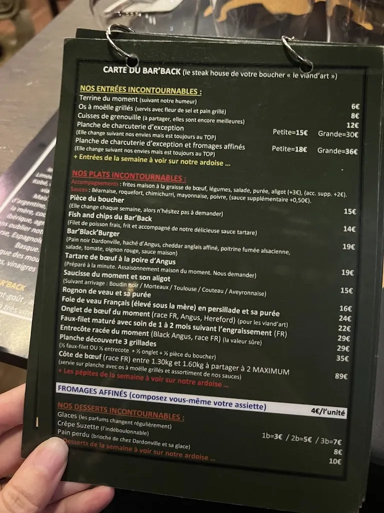 Menu_le bar' back - steak house - restaurant_Fontainebleau_image_4