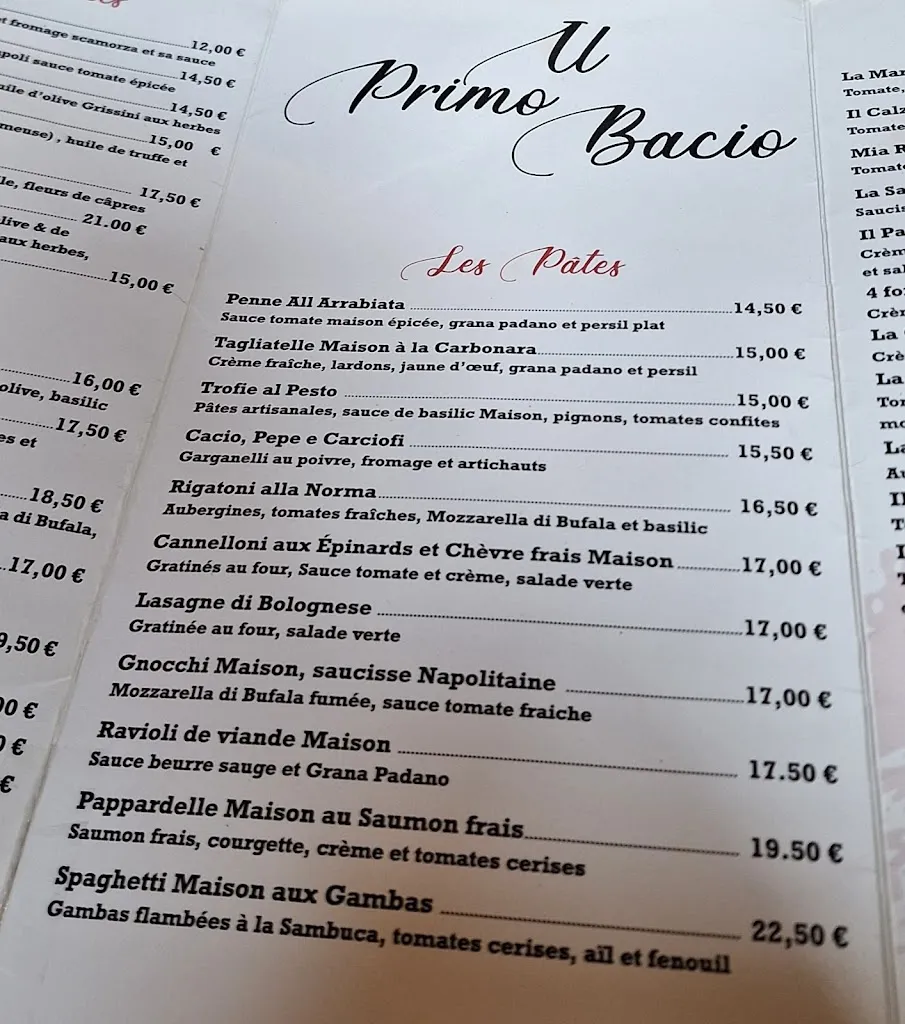 Menu_Il Primo Bacio_Fontainebleau_image_3