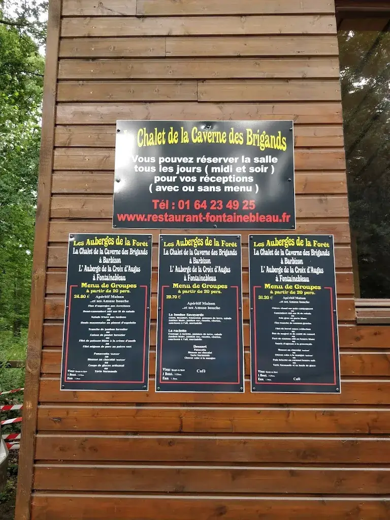 Menu_Chalet de La Caverne_Barbizon_image_1