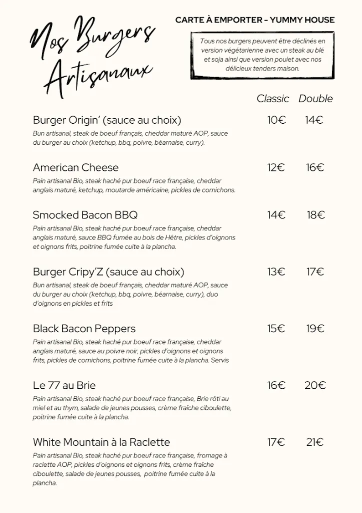 Menu_Restaurant « Yummy House » Fontainebleau_Fontainebleau_immagine_1