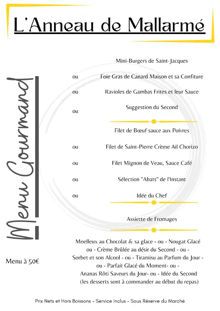 Menu_L'Anneau de Mallarmé_Vulaines-sur-Seine_image_1