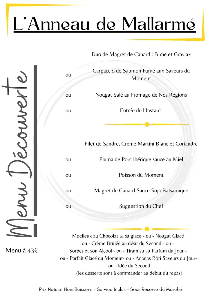 Menu_L'Anneau de Mallarmé_Vulaines-sur-Seine_image_2
