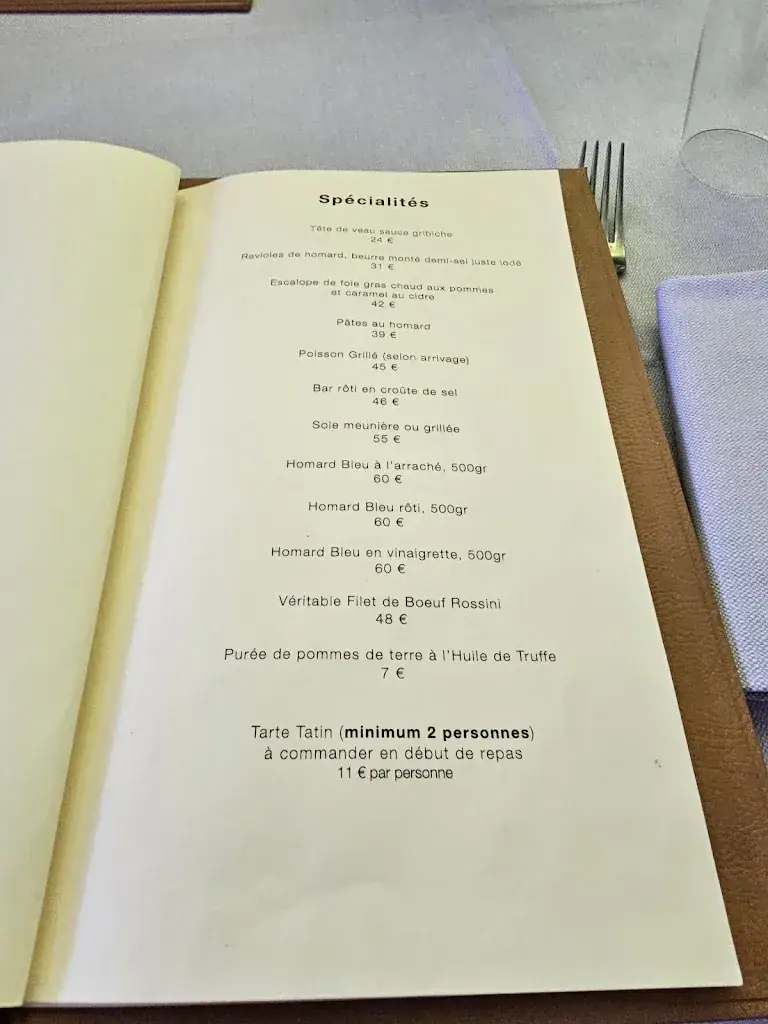 Menu_Le Relais de Barbizon_Barbizon_image_1