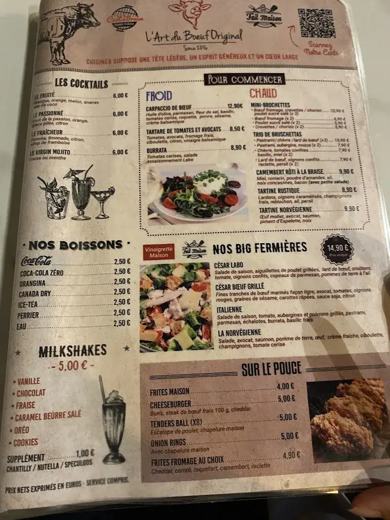 Menu_L'art du boeuf original_Bagnolet_image_4