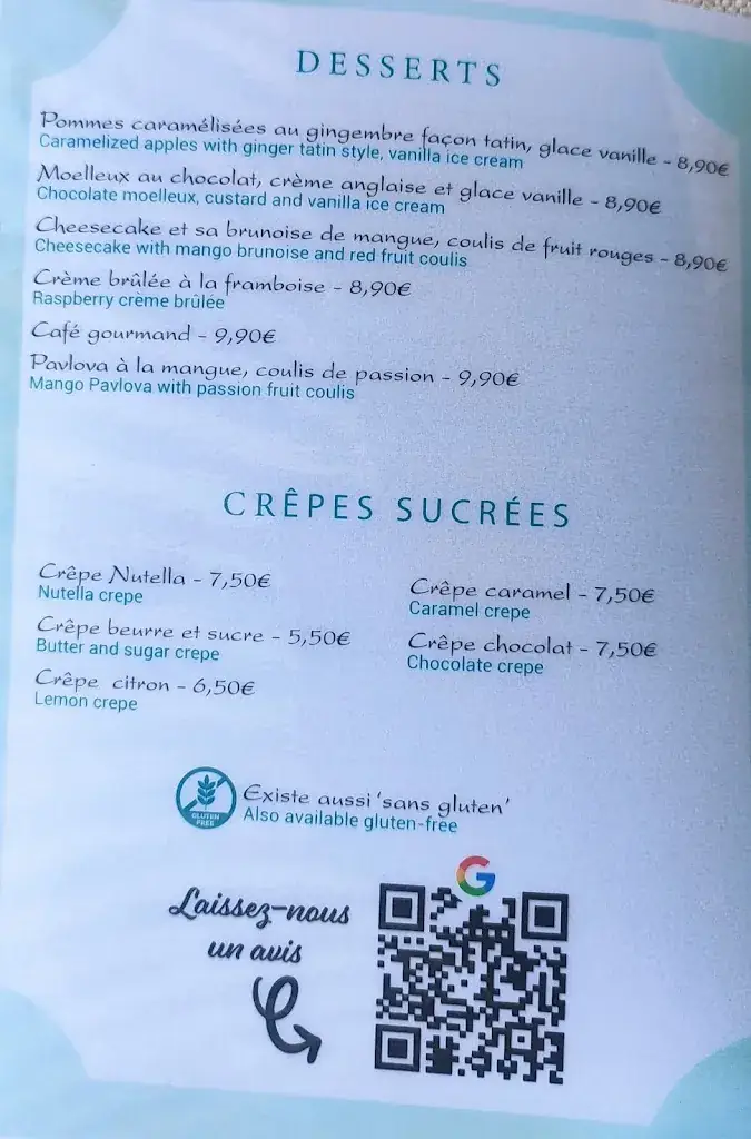 Menu_Café Le Papillon_Paris_image_4
