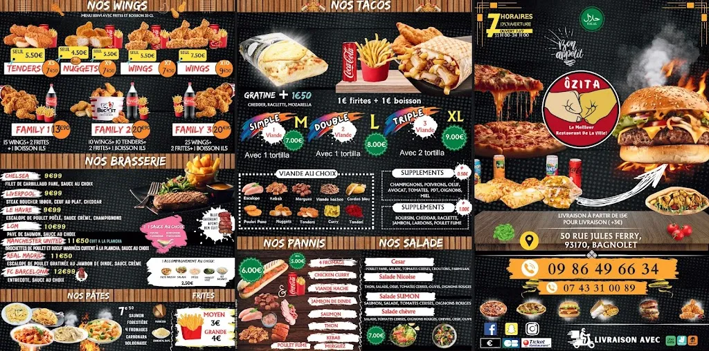 Menu_Ozita restaurant_Bagnolet_image_1