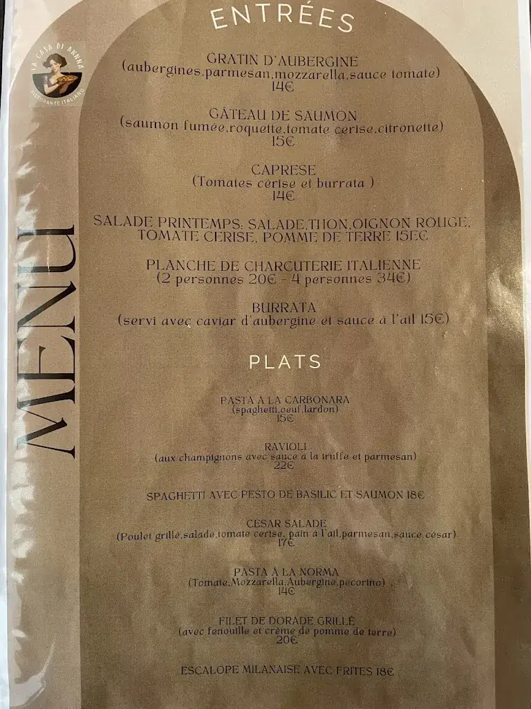 Menu_La casa di Anna paris_Bagnolet_image_2