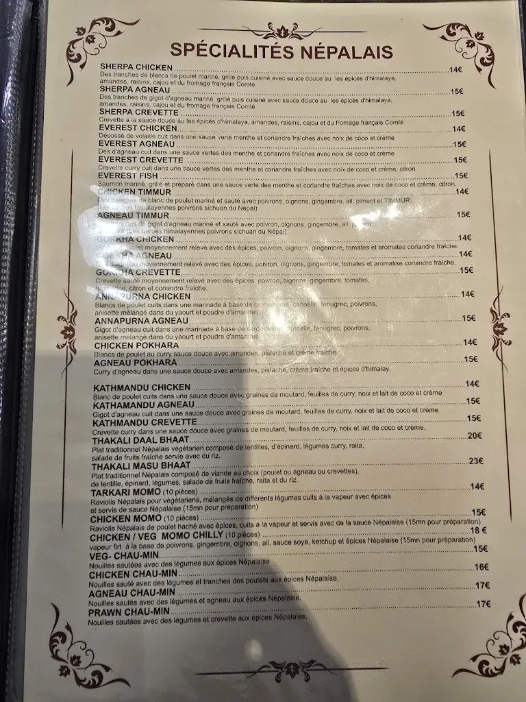 Menu_Restaurant Everest_Bagneux_image_1