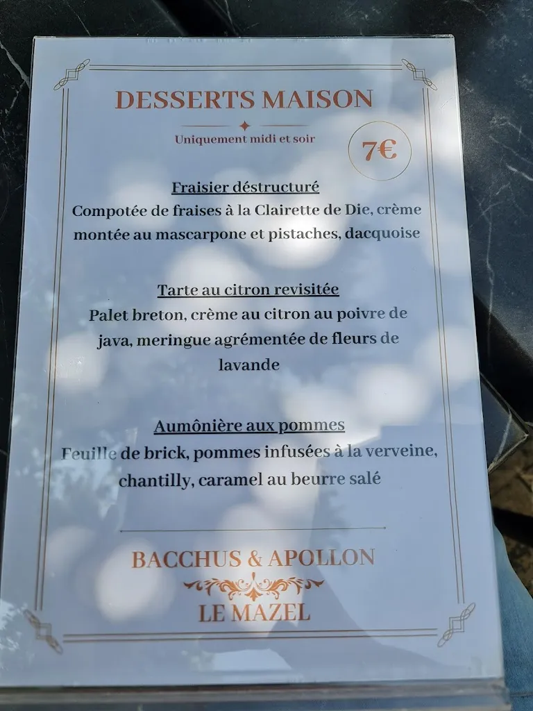 Menu_Bacchus & Apollon - Le Mazel -_Die_image_3