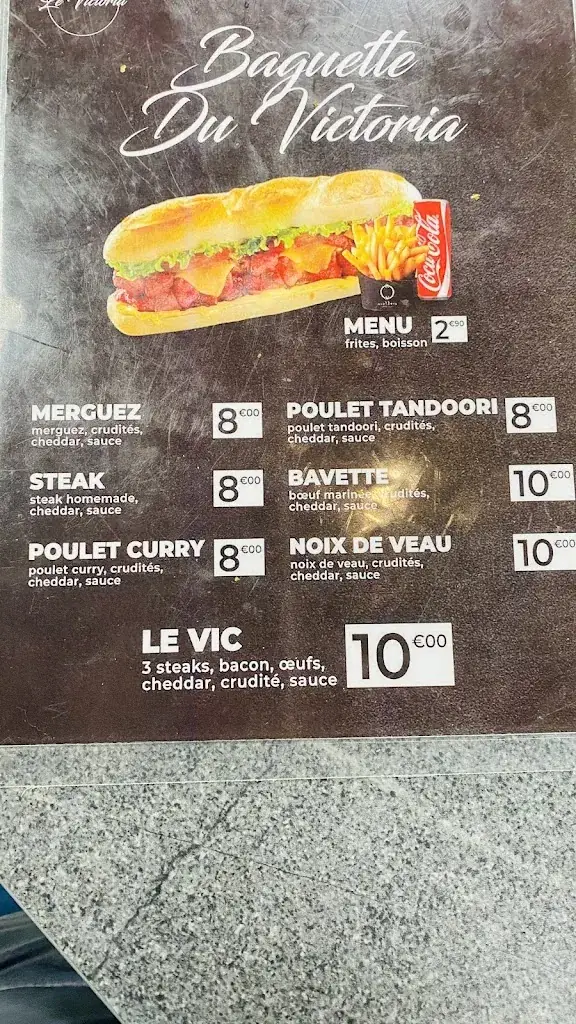 Menu_Le Victoria - Food Court_Bagneux_image_2