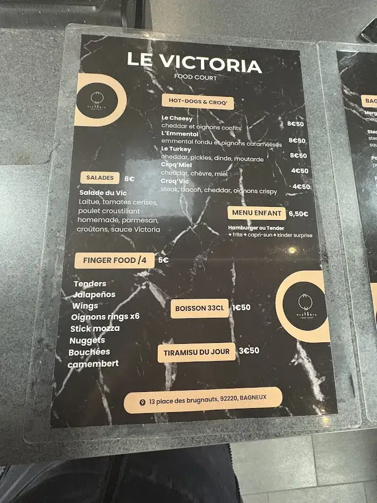 Menu_Le Victoria - Food Court_Bagneux_image_3