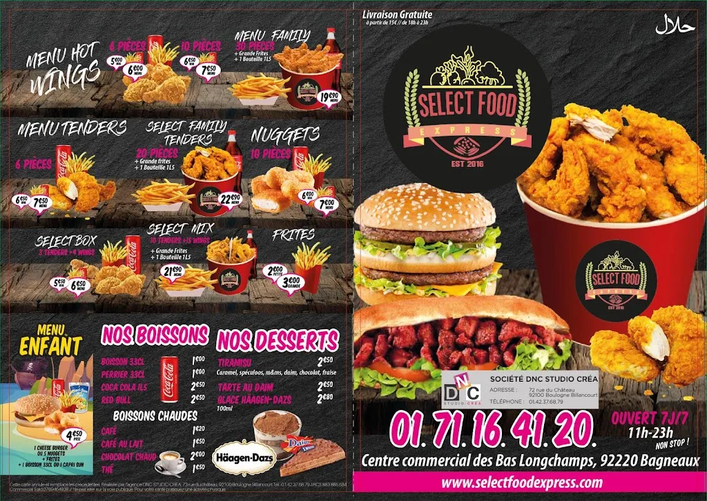 Menu_Select Food Expresse_Bagneux_image_1