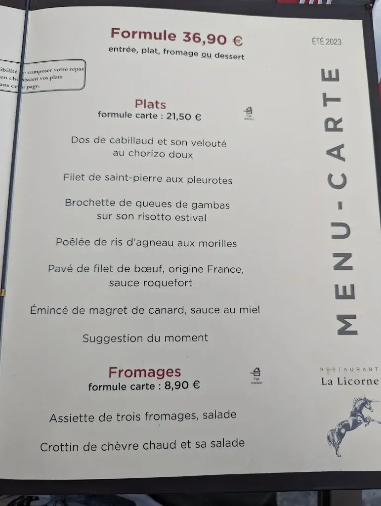 Menu_La Licorne_Beynes_image_4