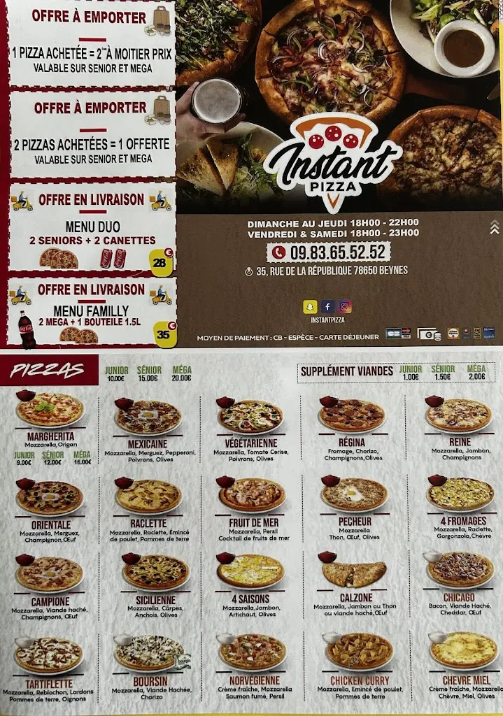 Menu_INSTANT PIZZA BEYNES_Beynes_image_2