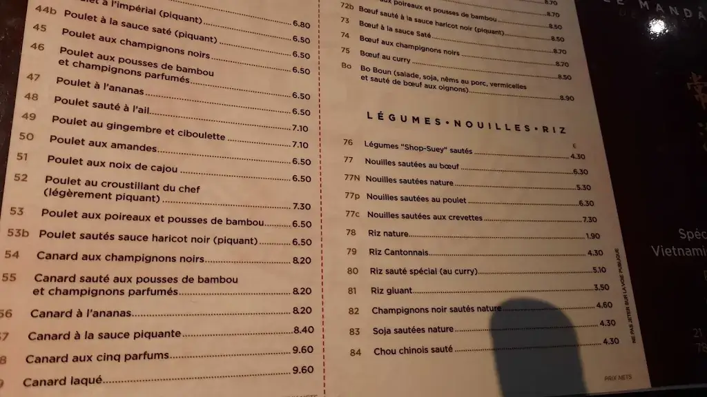 Menu_Le Mandarin de Bonnières_Bonnières-sur-Seine_image_1