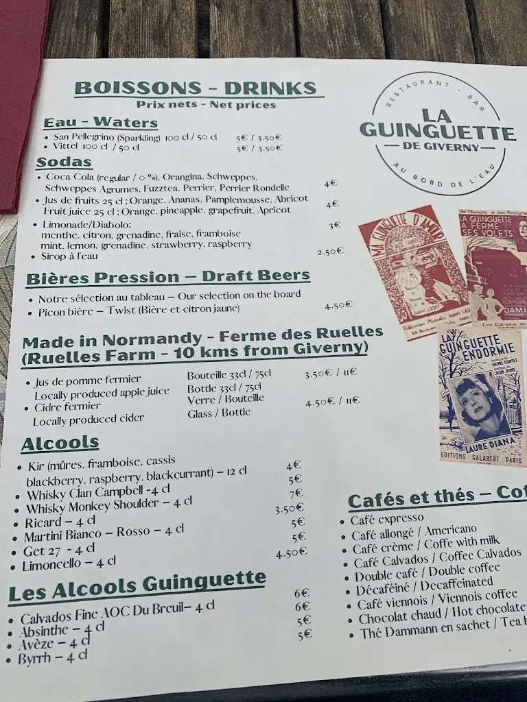 Menu_La Guinguette de Giverny_Giverny_image_1