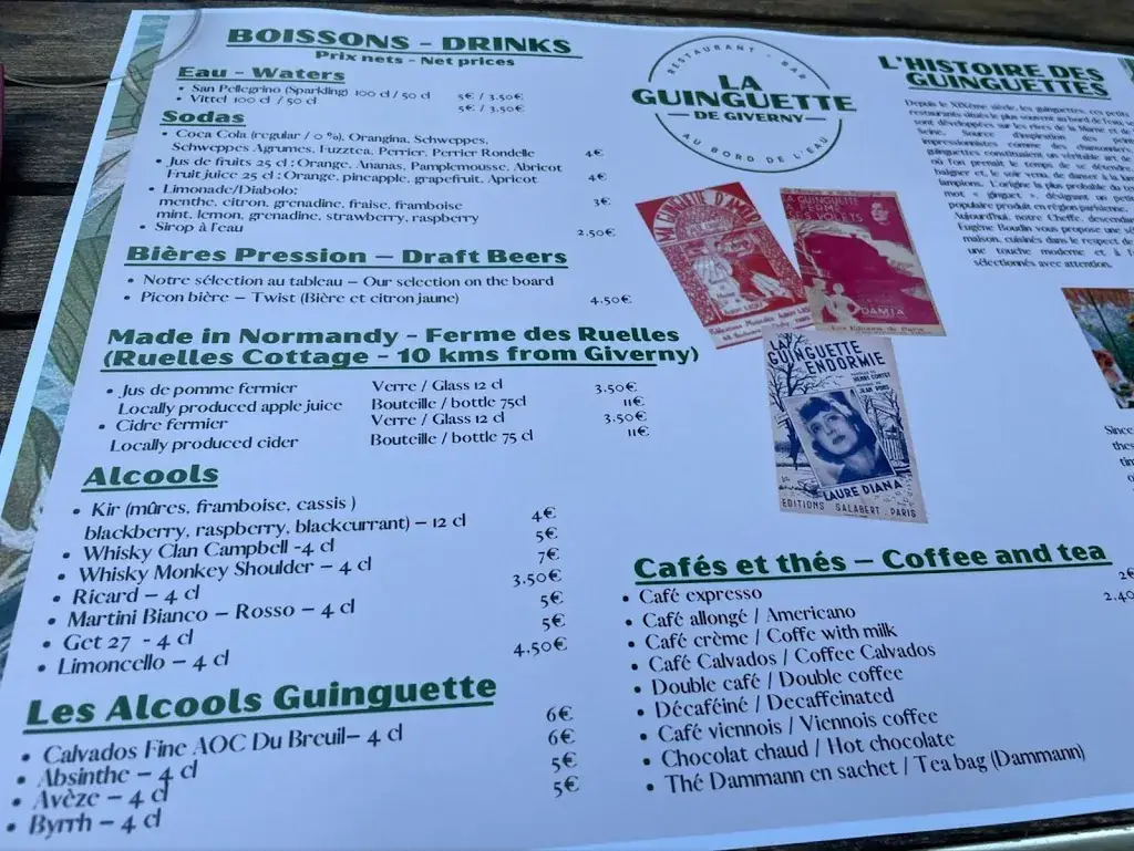 Menu_La Guinguette de Giverny_Giverny_image_4