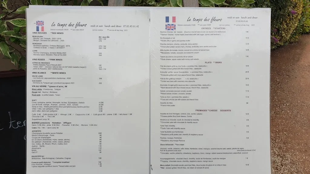 Menu_Le temps des fleurs_Giverny_image_3