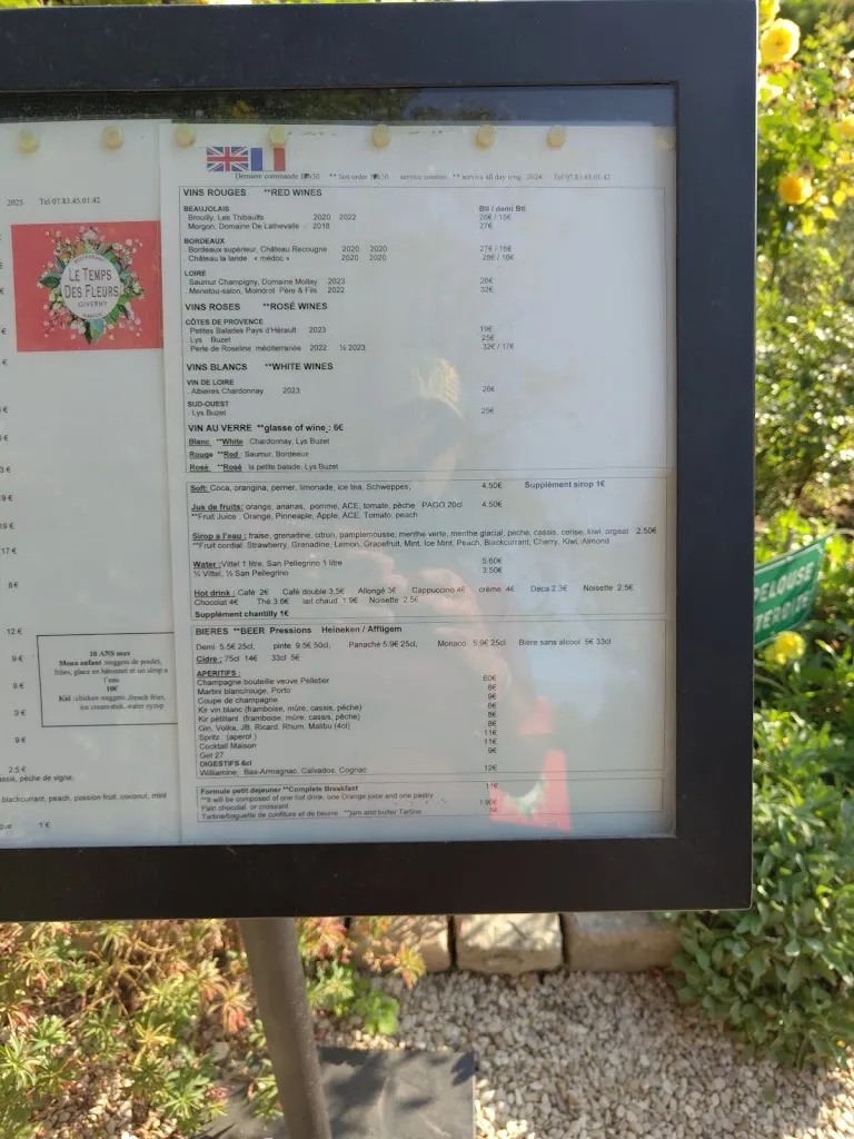 Menu_Le temps des fleurs_Giverny_image_4