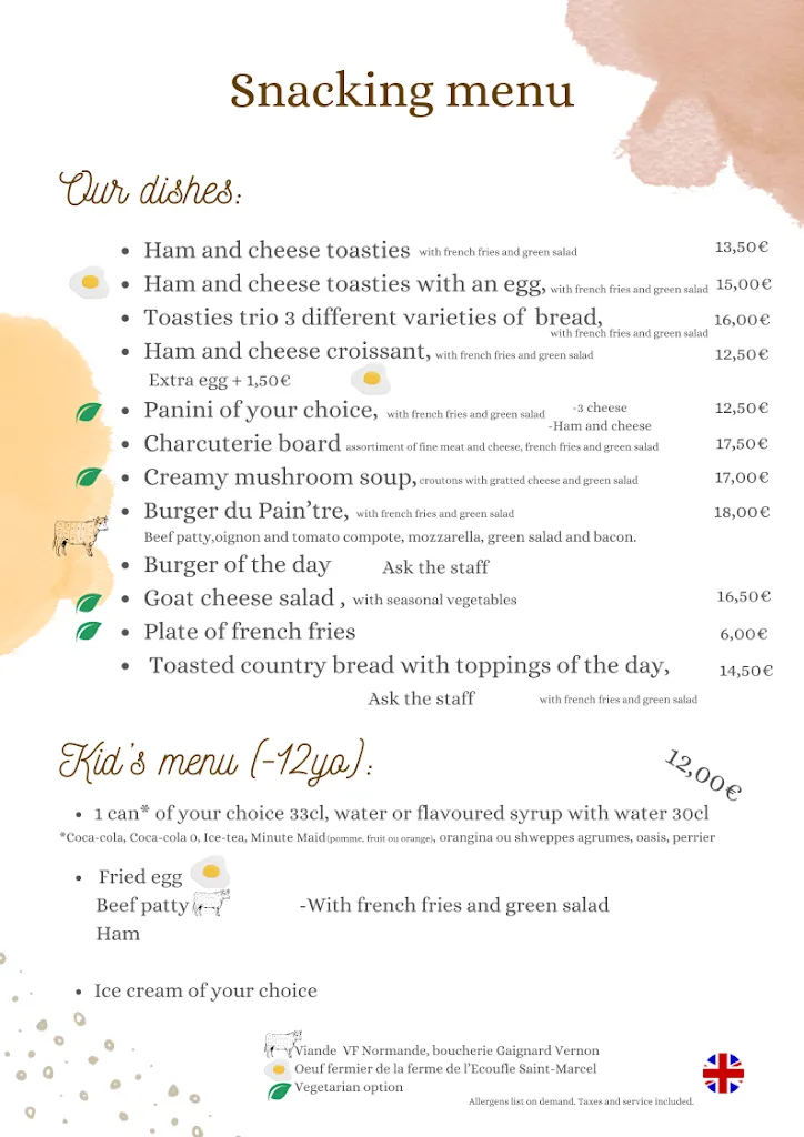 Menu_Au Coin du Pain'tre_Giverny_image_1