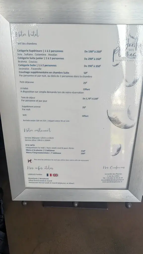 Menu_Le Jardin des Plumes_Giverny_image_2