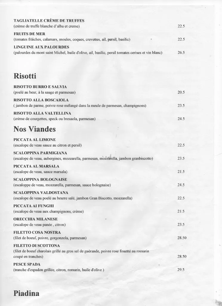 Menü_Vice Versa · Restaurant italien, di qualità_Colombes_Bild_2