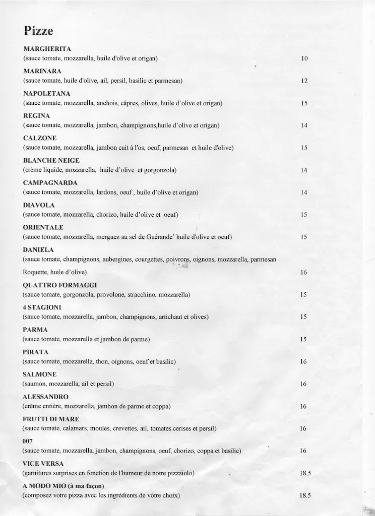 Menü_Vice Versa · Restaurant italien, di qualità_Colombes_Bild_3