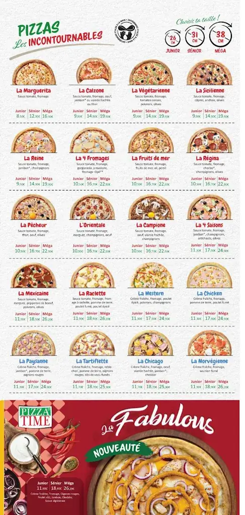 Menu_Pizza Time® Bois-Colombes_Bois-Colombes_image_1