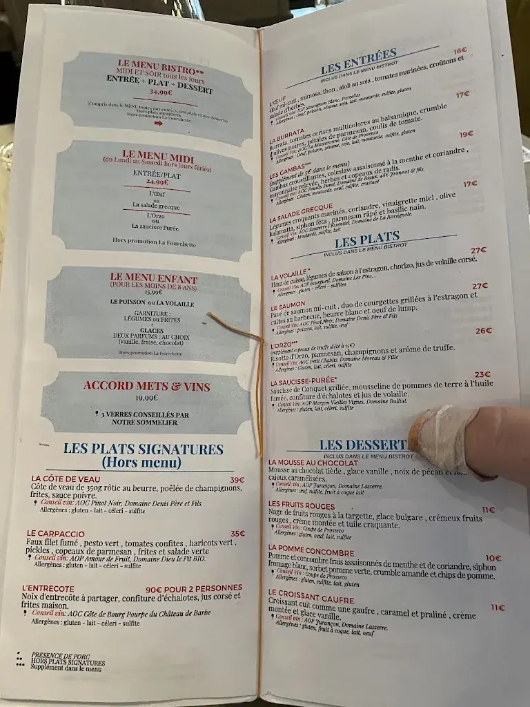 Menü_Bistrot Pas Parisien_Colombes_Bild_4