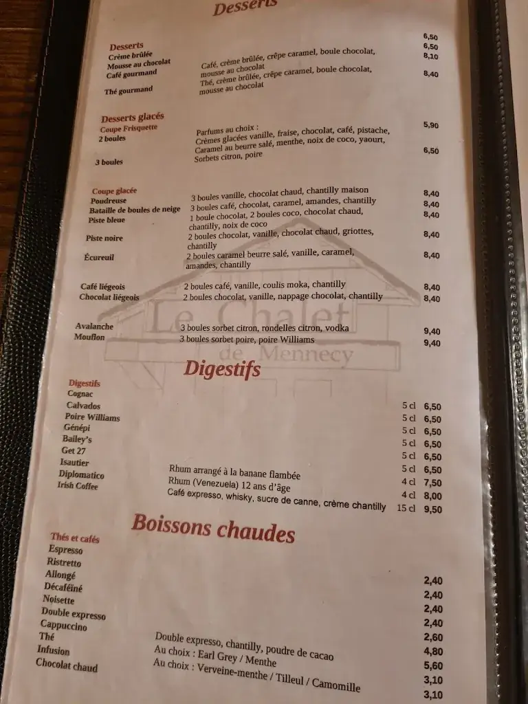 Menu_Le Chalet de Mennecy_Mennecy_image_2