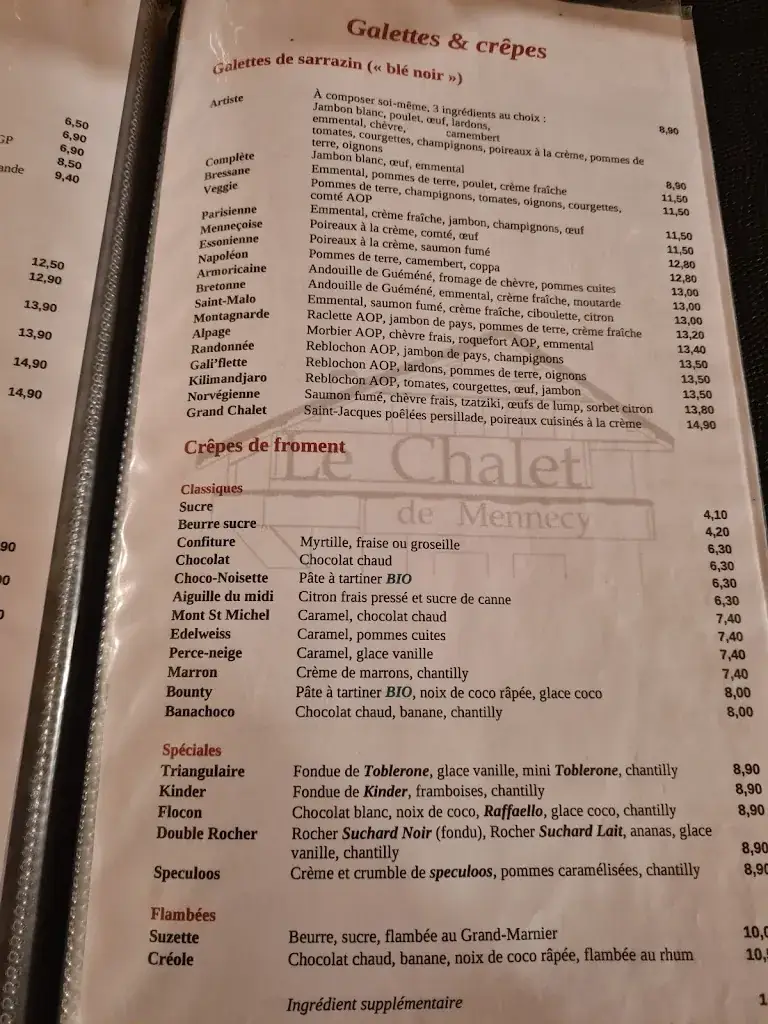Menu_Le Chalet de Mennecy_Mennecy_image_4