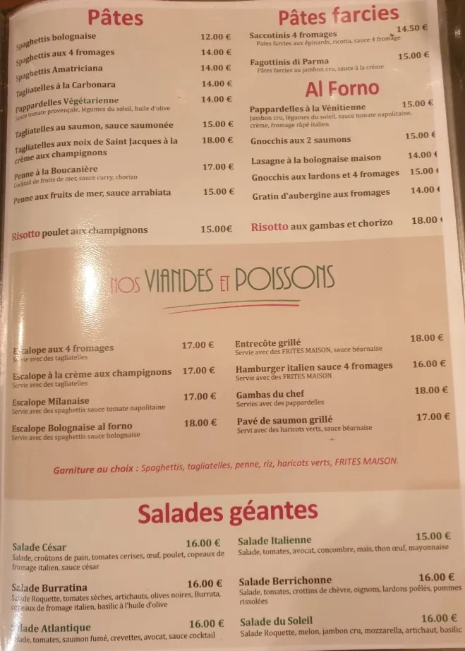 Menü_La Chaumière Romaine_Mennecy_Bild_2