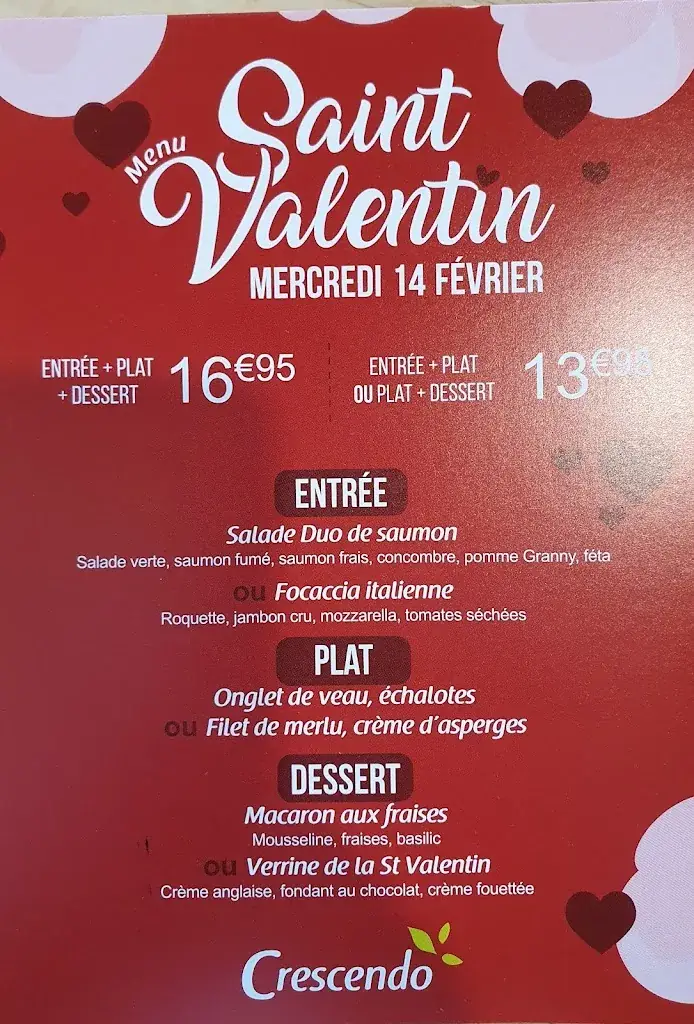 Menu_Crescendo Restaurant_Domérat_image_1