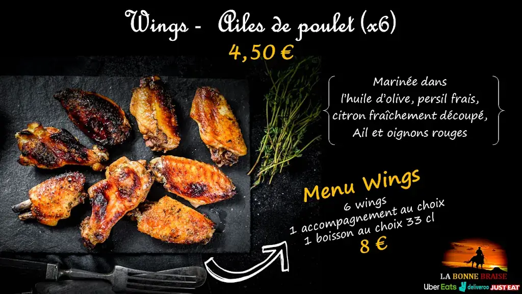 Menu_Poulet braisé - La bonne braise - Churrasqueira_Boissy-Saint-Léger_image_1