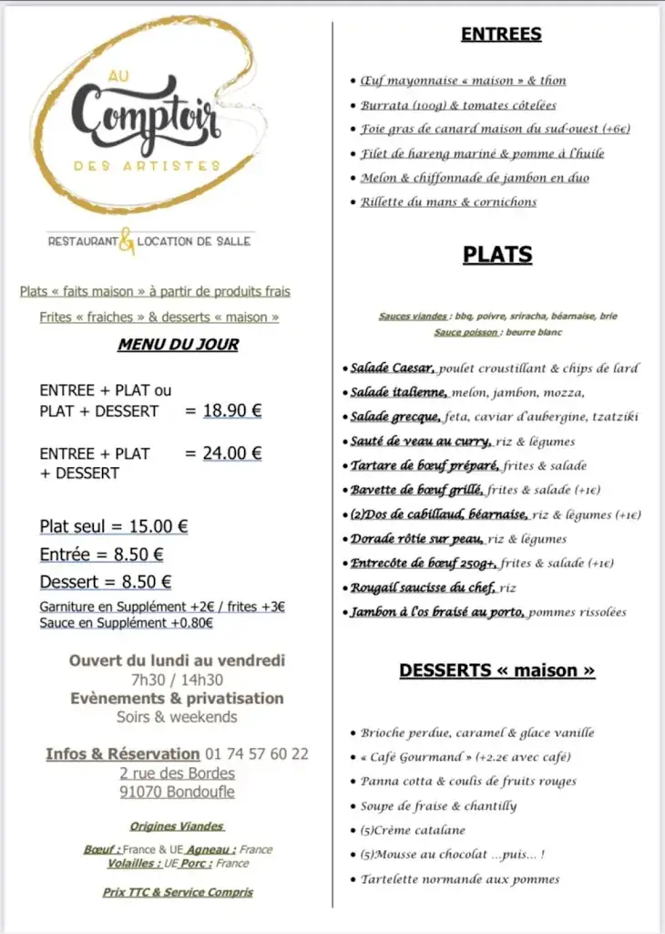 Menu_Au Comptoir des Artistes_Bondoufle_image_3
