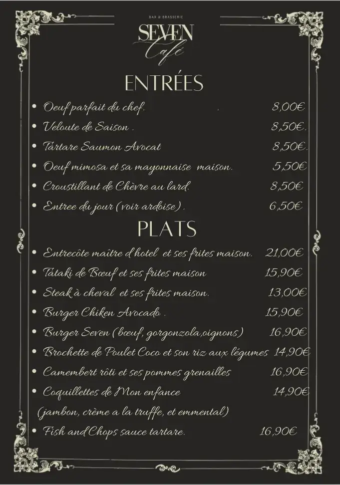 Menu_Seven Café_Bièvres_image_1
