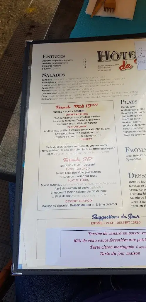 Menu_Cafe Hotel de Paris_Bièvres_image_4