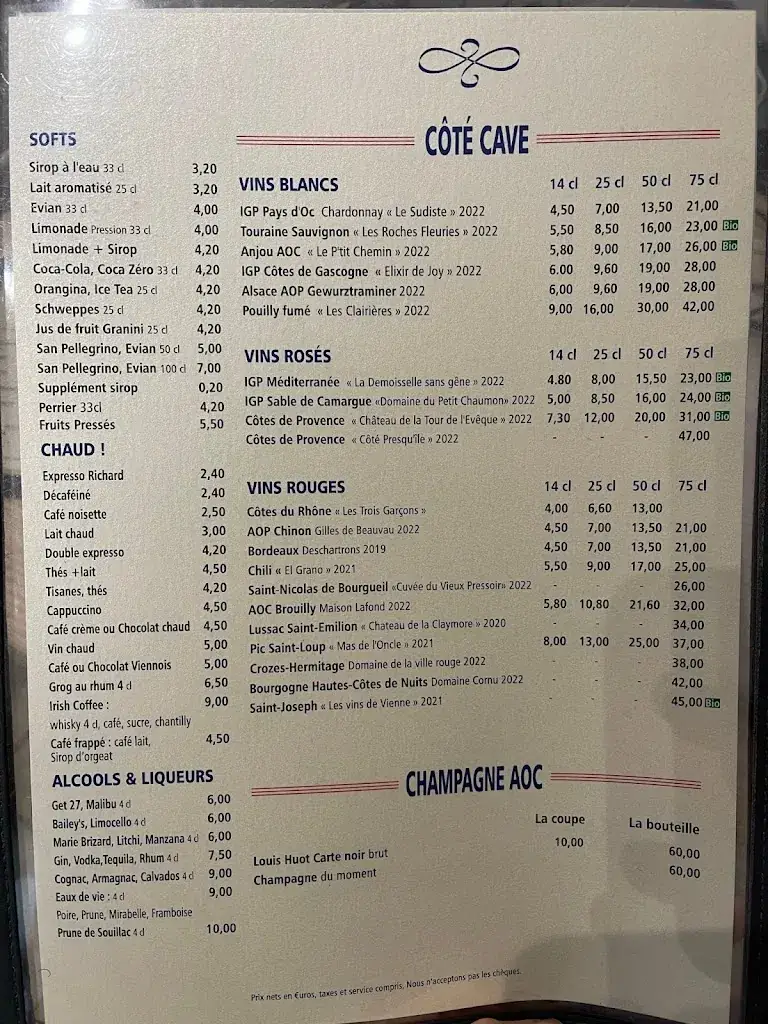 Menü_Brasserie Rives de Bièvre_Cachan_Bild_1