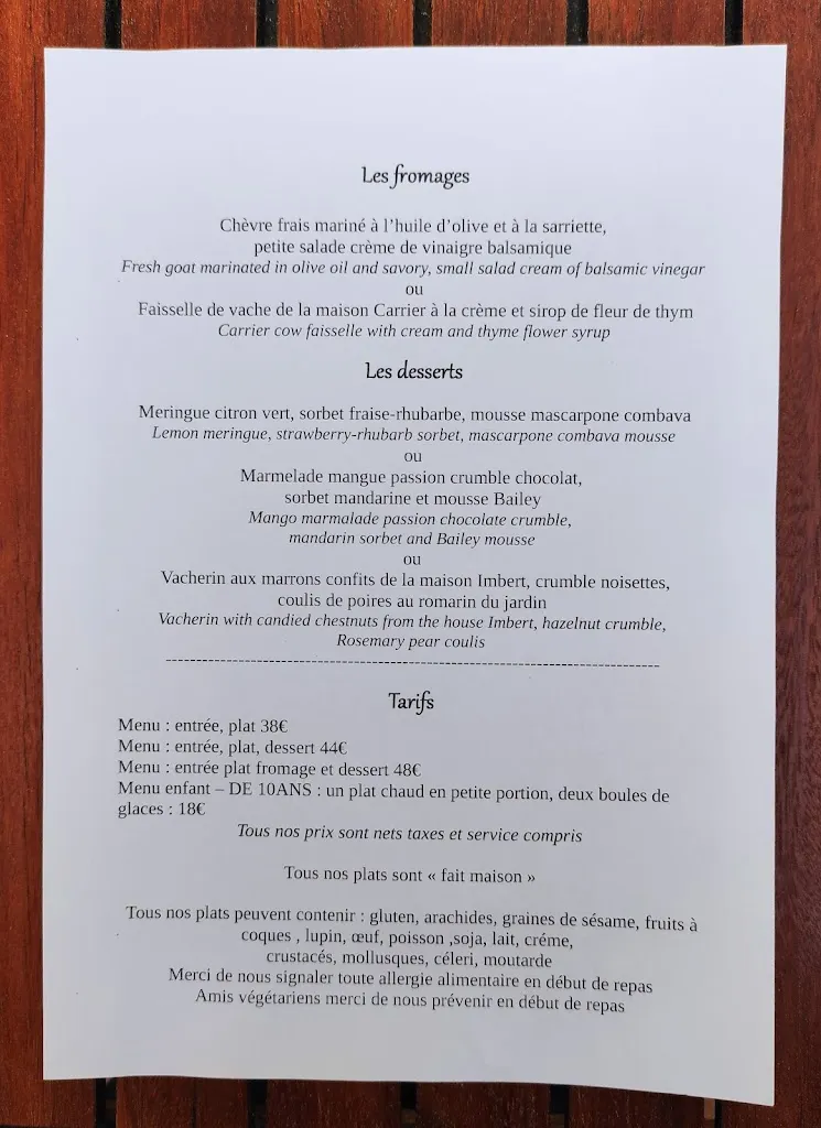 Menu_Le Domaine du Mas de la Madeleine Restaurant et Gites de charme en Ardèche_Largentière_image_3