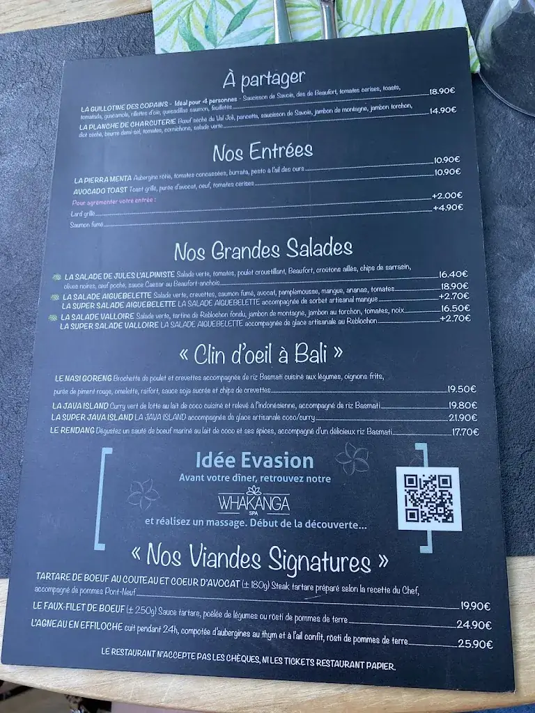 Menu_Restaurant La Cabane_Palaiseau_image_1