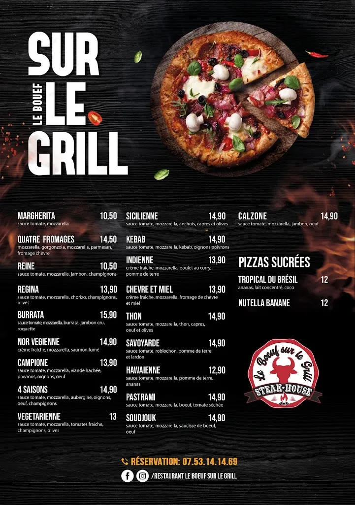 Menü_Le Bœuf sur le Grill | Restaurant de viandes, Grillades_Igny_Bild_1