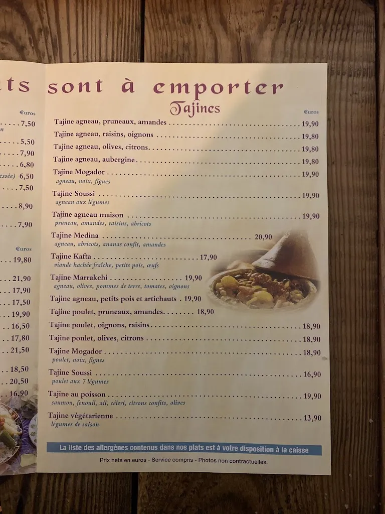 Menu_La Medina_Jouy-en-Josas_image_2